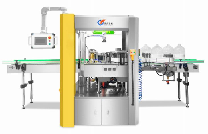 STAR WHEEL POSITIONING HOT MELT ADHESIVE LABELING MACHINE