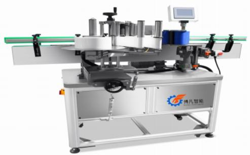 LINEAR ROUND BOTTLE ADHESIVE LABELING MACHINE