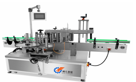 LINEAR DOUBLE-SIDED ADHESIVE LABELING MACHINE